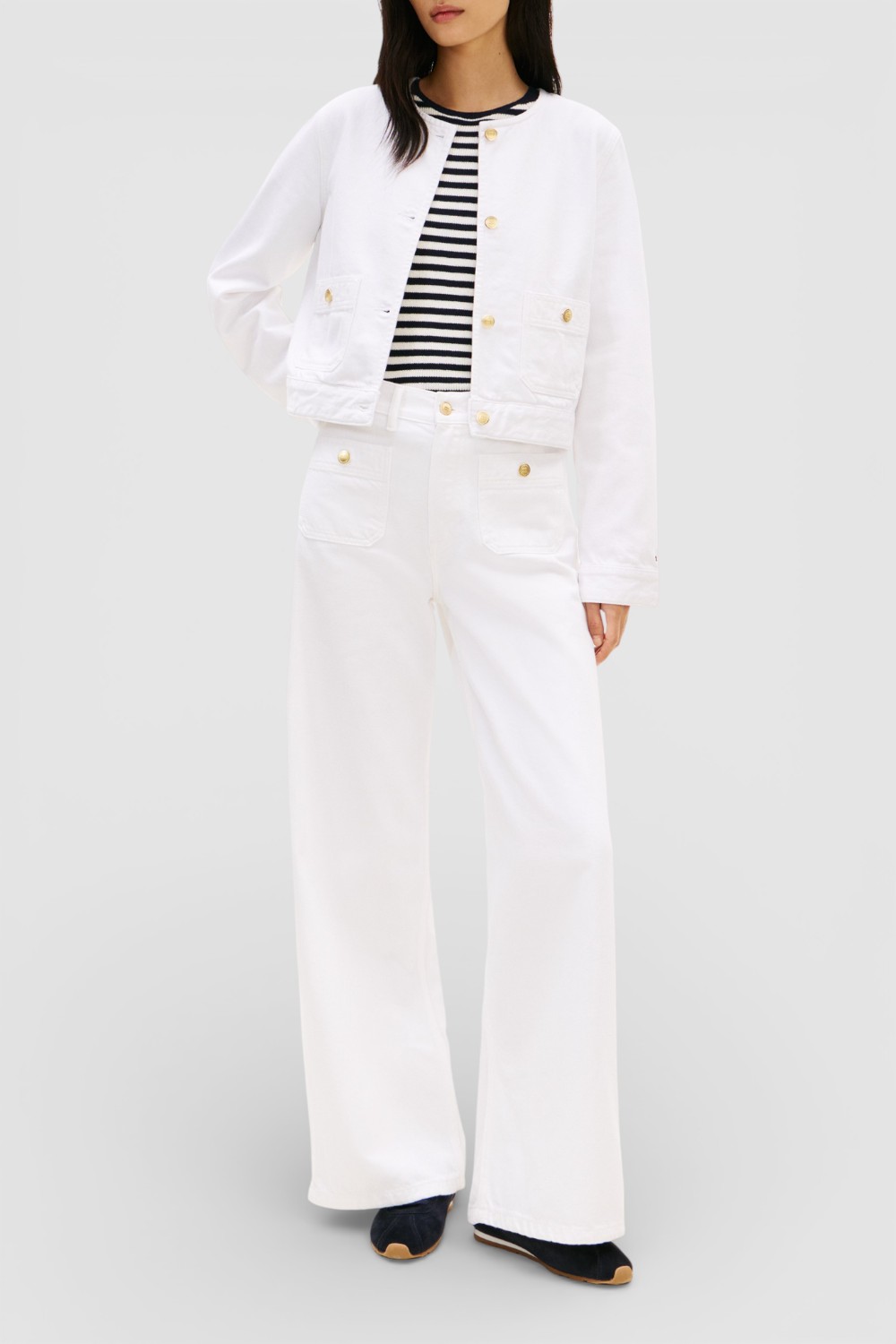 תמונת כל הלוק של ז'קט ג'ינס